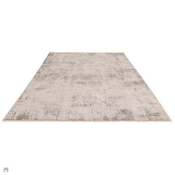 Seville 01 Ribera Modern Abstract Distressed Hi-Low Textured Soft-Touch Space-Dyed Polyester Low Profile Short Pile Beige/Cream/Grey/Blue/Rust Rug-Asiatic Carpets-Rug Love - The Most Loved Rug Store